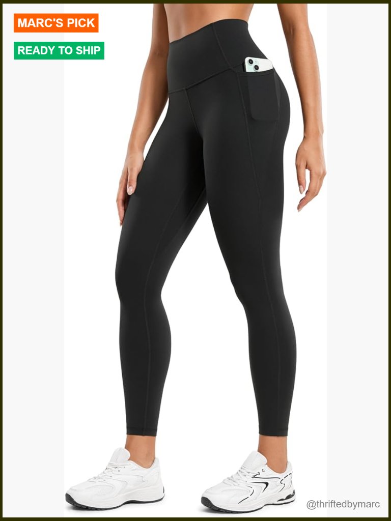 Butterluxe Workout Leggings 25" Pockets High Waist Yoga Pants Buttery Soft